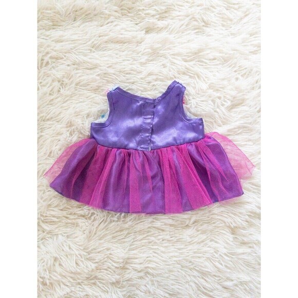Build a Bear workshop pink and purple floral princess dress - Picture 2 of 3